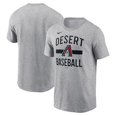 Men's Nike Heather Gray Arizona Diamondbacks Arched T-Shirt