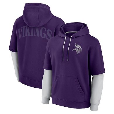 Unisex Fanatics Purple Minnesota Vikings Sleek Elements Pullover Hoodie