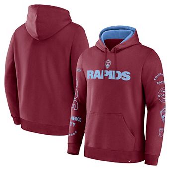 Men's Fanatics Burgundy Colorado Rapids Penalty Kick Legacy Pullover Hoodie