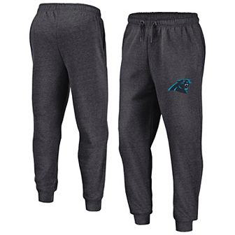 Men's Fanatics Heather Charcoal Carolina Panthers Boost Fleece Joggers