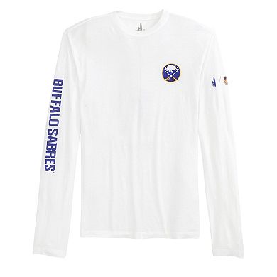 Men's johnnie-O White Buffalo Sabres Adam Long Sleeve T-Shirt