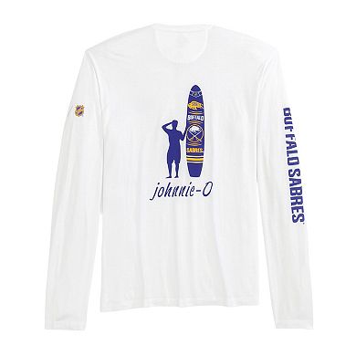Men's johnnie-O White Buffalo Sabres Adam Long Sleeve T-Shirt