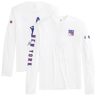 Men's johnnie-O White New York Rangers Adam Long Sleeve T-Shirt
