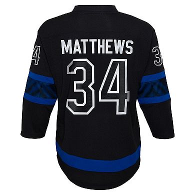 Preschool Auston Matthews Black Toronto Maple Leafs Replica Player Jersey