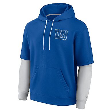 Unisex Fanatics Royal New York Giants Sleek Elements Pullover Hoodie