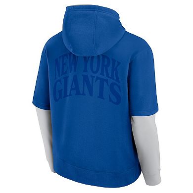 Unisex Fanatics Royal New York Giants Sleek Elements Pullover Hoodie