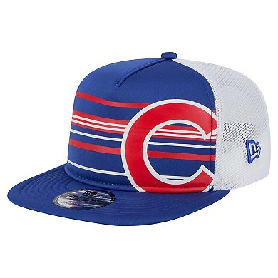Men's New Era Royal Chicago Cubs 9FIFTY A-Frame Trucker Snapback Hat