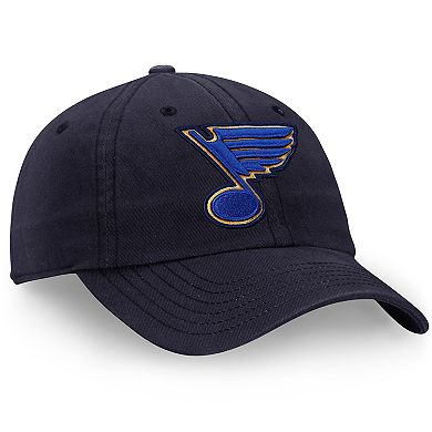 Men's Fanatics Navy St. Louis Blues Core Fundamental Adjustable Hat