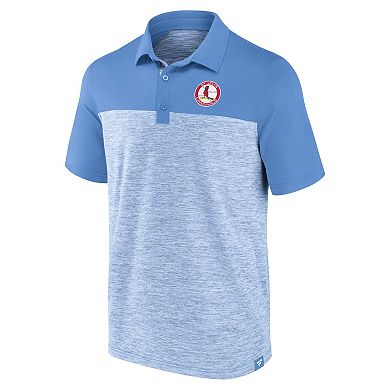Men's Fanatics Light Blue St. Louis Cardinals True Classics Avid Fan Brushed Polo