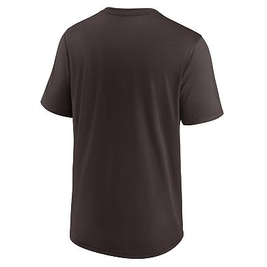 Men's Nike Brown Cleveland Browns Exceed Performance T-Shirt