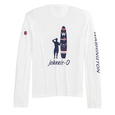 Men's johnnie-O White Washington Capitals Adam Long Sleeve T-Shirt