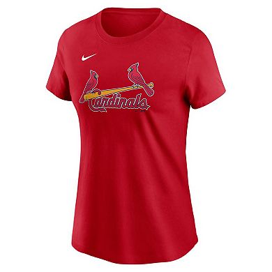 Women's Nike Willson Contreras Red St. Louis Cardinals Fuse Name & Number T-Shirt