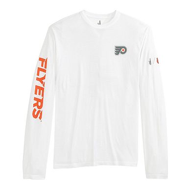 Men's johnnie-O White Philadelphia Flyers Adam Long Sleeve T-Shirt