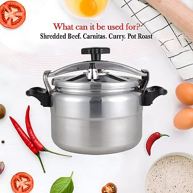 Alpine Cuisine Pressure Cooker/canner Aluminum 5.2l, Bakelite Handle Mirror Polishing, Suitable