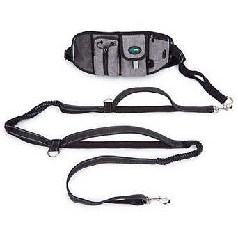 Adjustable Waist Bag With Dog Leash For Walking Jogging
