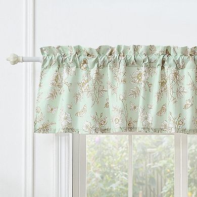 Olivia Light Filtering Semi Sheer 3" Rod Pocket Window Valance