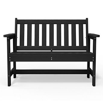 Outdoor 2-Person Garden Bench 42.92 in W x 35.83 in H
