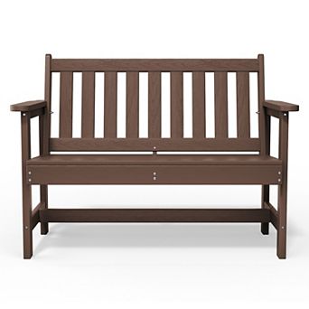 Outdoor 2-Person Garden Bench 42.92 in W x 35.83 in H