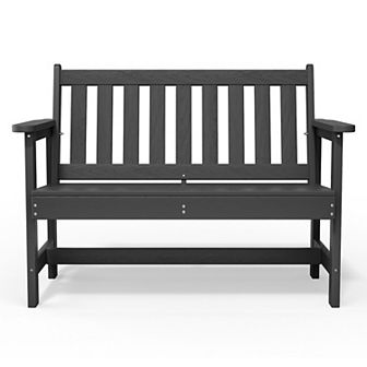 Outdoor 2-Person Garden Bench 42.92 in W x 35.83 in H