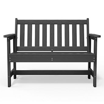 Outdoor 2-Person Garden Bench 42.92 in W x 35.83 in H