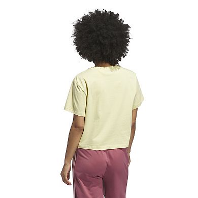 Women's adidas Graphic Jet Set Palms Cropped Tee