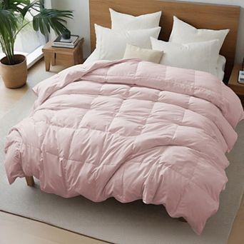 Unikome Luxury Hotel Collection Goose Feather Down Comforter Ultra-Soft Noiseless Comforter