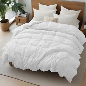 Unikome Luxury Hotel Collection Goose Feather Down Comforter Ultra-Soft Noiseless Comforter