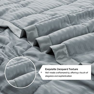 Unikome Hotel Collection Lightweight Down Alternative Blanket with Satin Trim All Season Design