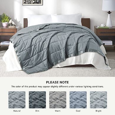 Unikome Hotel Collection Lightweight Down Alternative Blanket with Satin Trim All Season Design