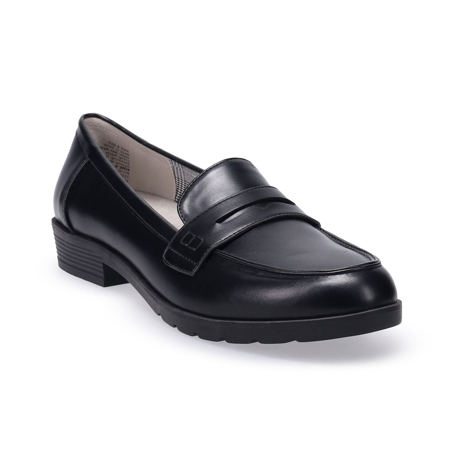 Dream Pairs Women’s Chunky Heel Loafer Shoes – Slip On Penny Loafers, Comfort Casual Work Flats, Round Toe, M Width