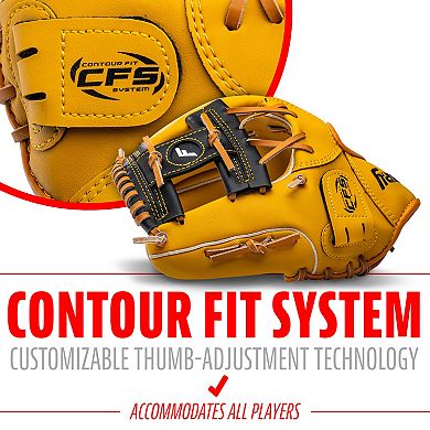 Franklin Sports Fieldmaster Series 11-inch Left-Handed Baseball Glove