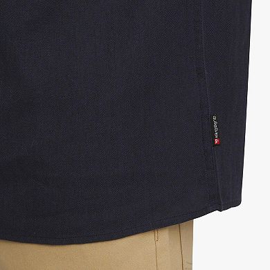 Men's Quiksilver Short Sleeve Button-Down Herringbone Shirt