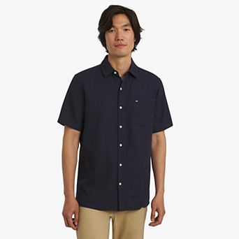 Men's Quiksilver Short Sleeve Woven Button-Down Shirt