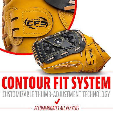 Franklin Sports Fieldmaster Series 14-inch Left-Handed Baseball Glove