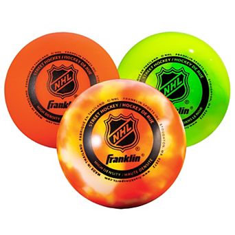 Franklin Sports NHL Street Hockey High Density Balls 3-Pack