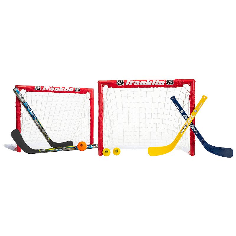 Franklin Sports NHL Hockey 2-in-1 Goal Set, Multicolor