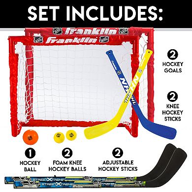 Franklin Sports NHL Hockey 2-in-1 Goal Set