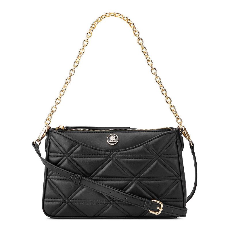 Nine West Harland Convertible Crossbody Shoulder Bag, Black