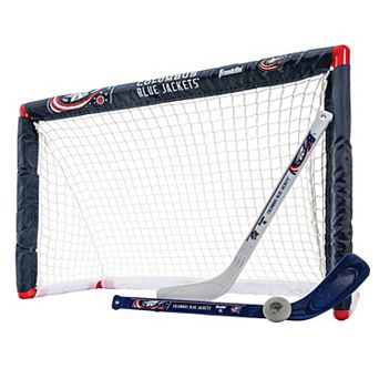 Franklin Sports Columbus Blue Jackets 4 pc Mini Hockey Set