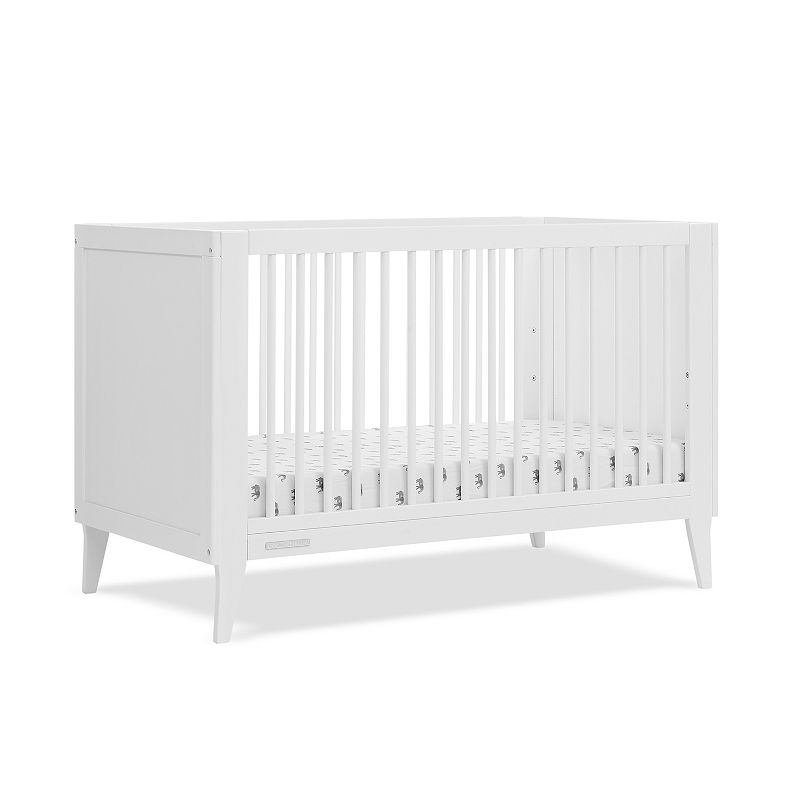 Delta Children Ollie 4-in-1 Convertible Crib, Bianca White