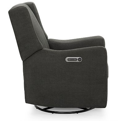 Delta Children Mercer USB-Charging Electronic Power Swivel and Glider Recliner