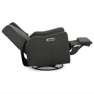 Delta Children Mercer USB-Charging Electronic Power Swivel and Glider Recliner