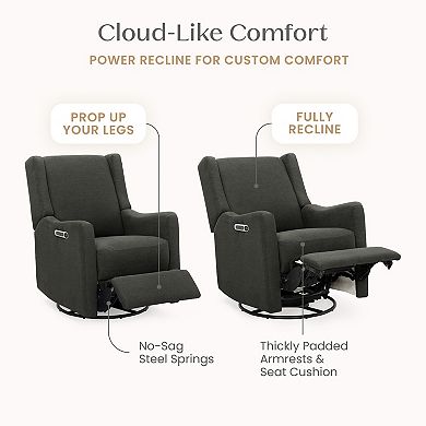Delta Children Mercer USB-Charging Electronic Power Swivel and Glider Recliner