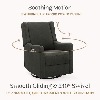Delta Children Mercer USB-Charging Electronic Power Swivel and Glider Recliner