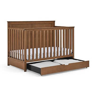 Delta Children Logan 6-in-1 Convertible Crib with Under Drawer