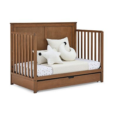 Delta Children Logan 6-in-1 Convertible Crib with Under Drawer