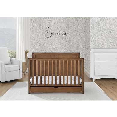 Delta Children Logan 6-in-1 Convertible Crib with Under Drawer