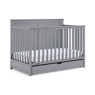 Delta Children Logan 6-in-1 Convertible Crib with Under Drawer