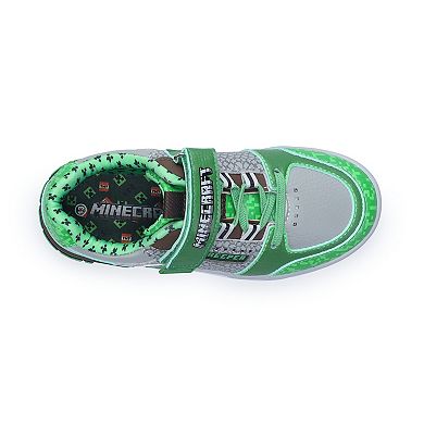 Youth Boys Minecraft Lace-Up Sneakers