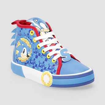 Sonic the Hedgehog Little Kid Boys High Top Lace-Up Sneakers